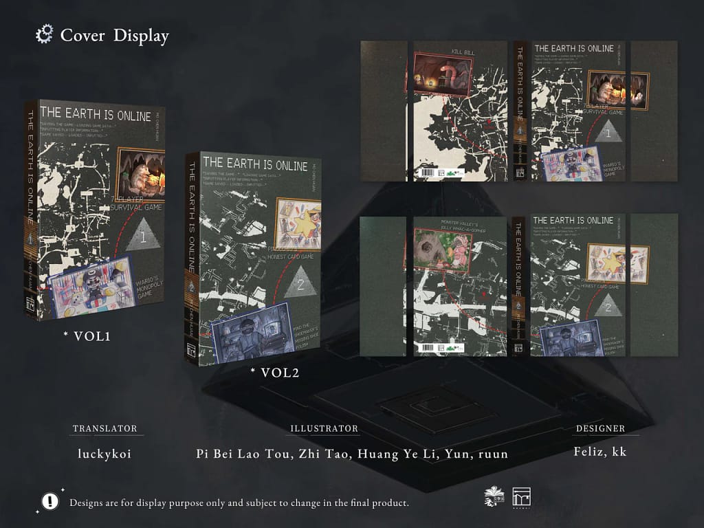 The Earth is Online v. 1 + 2 covers