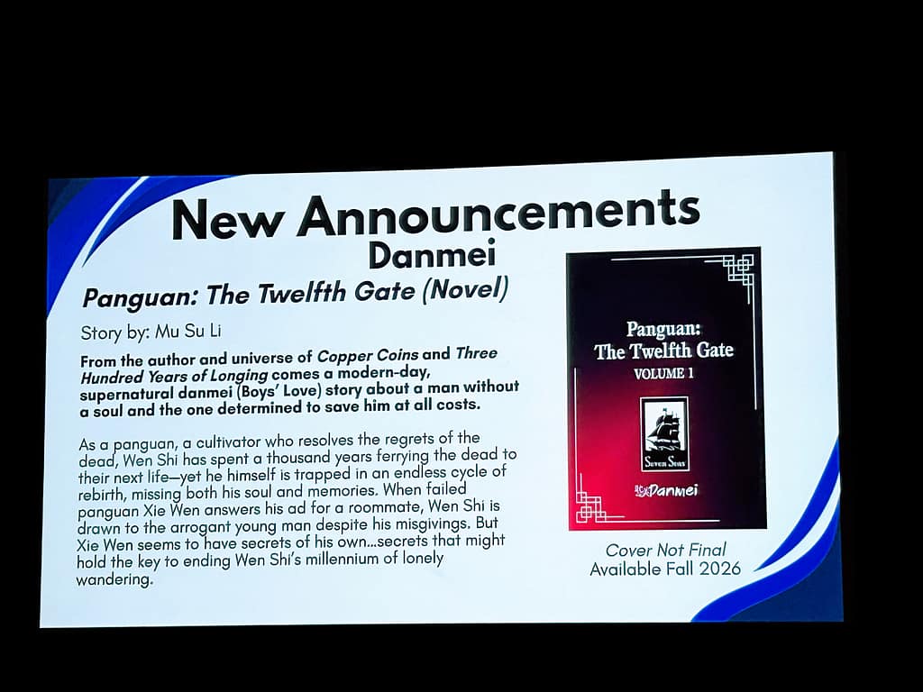 Seven Seas license announcement for Panguan