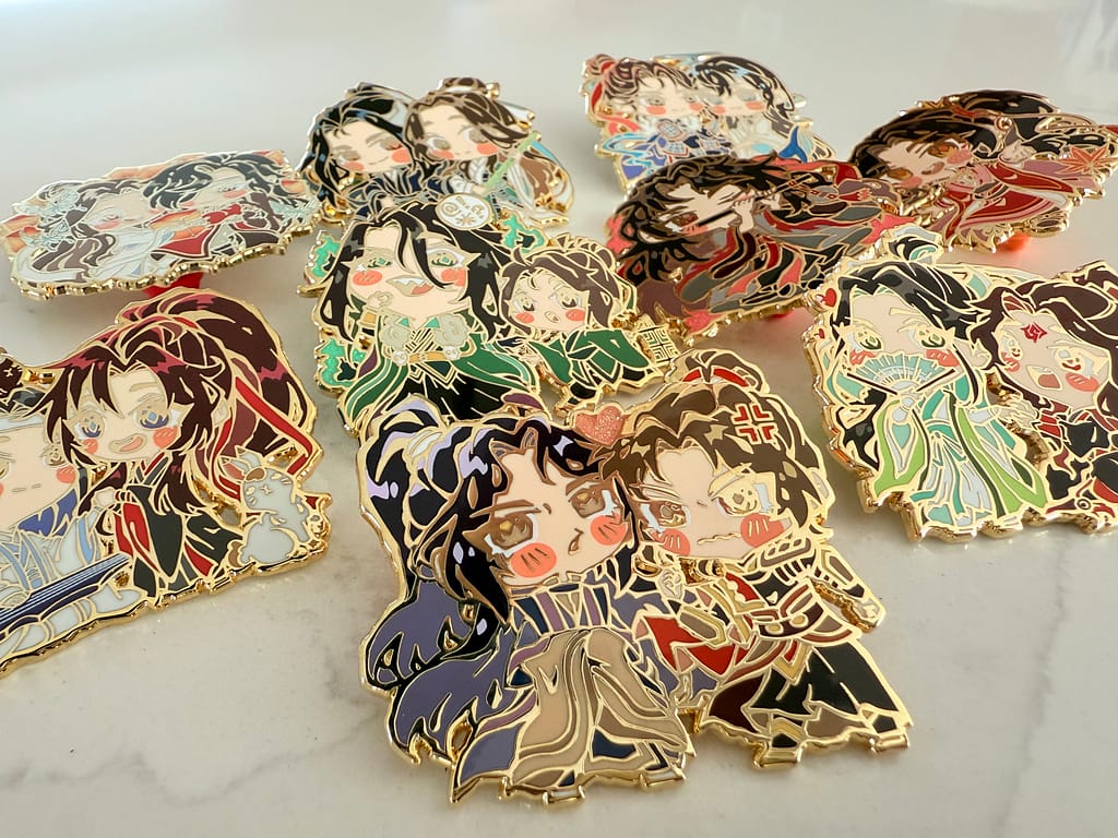 “Chibi Anime Duos” Kickstarter pins (2024)