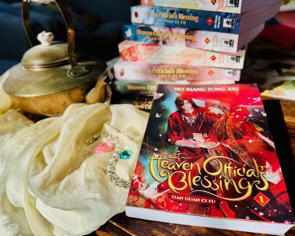 stack of danmei books