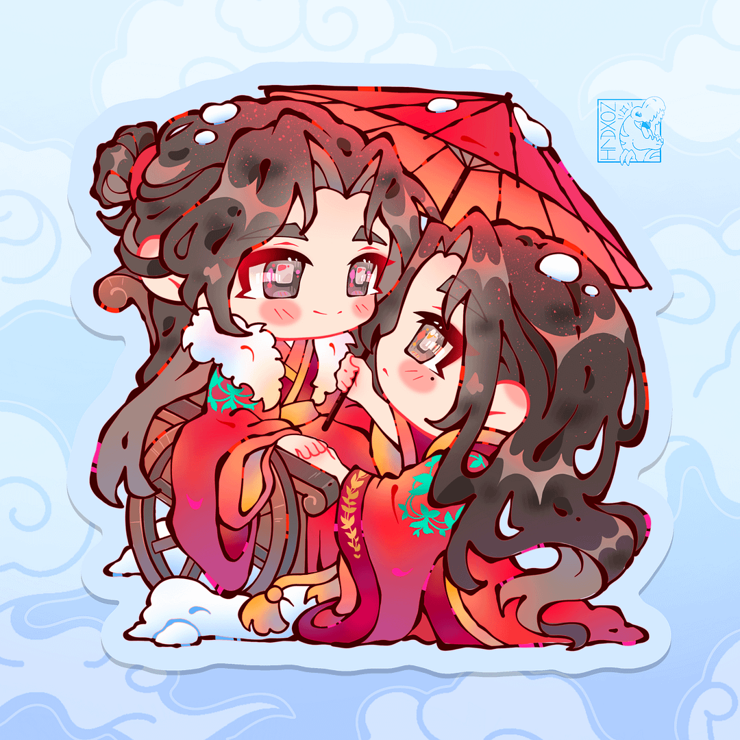 “Thrice Married to a Salted Fish” pin design for September Patreon members