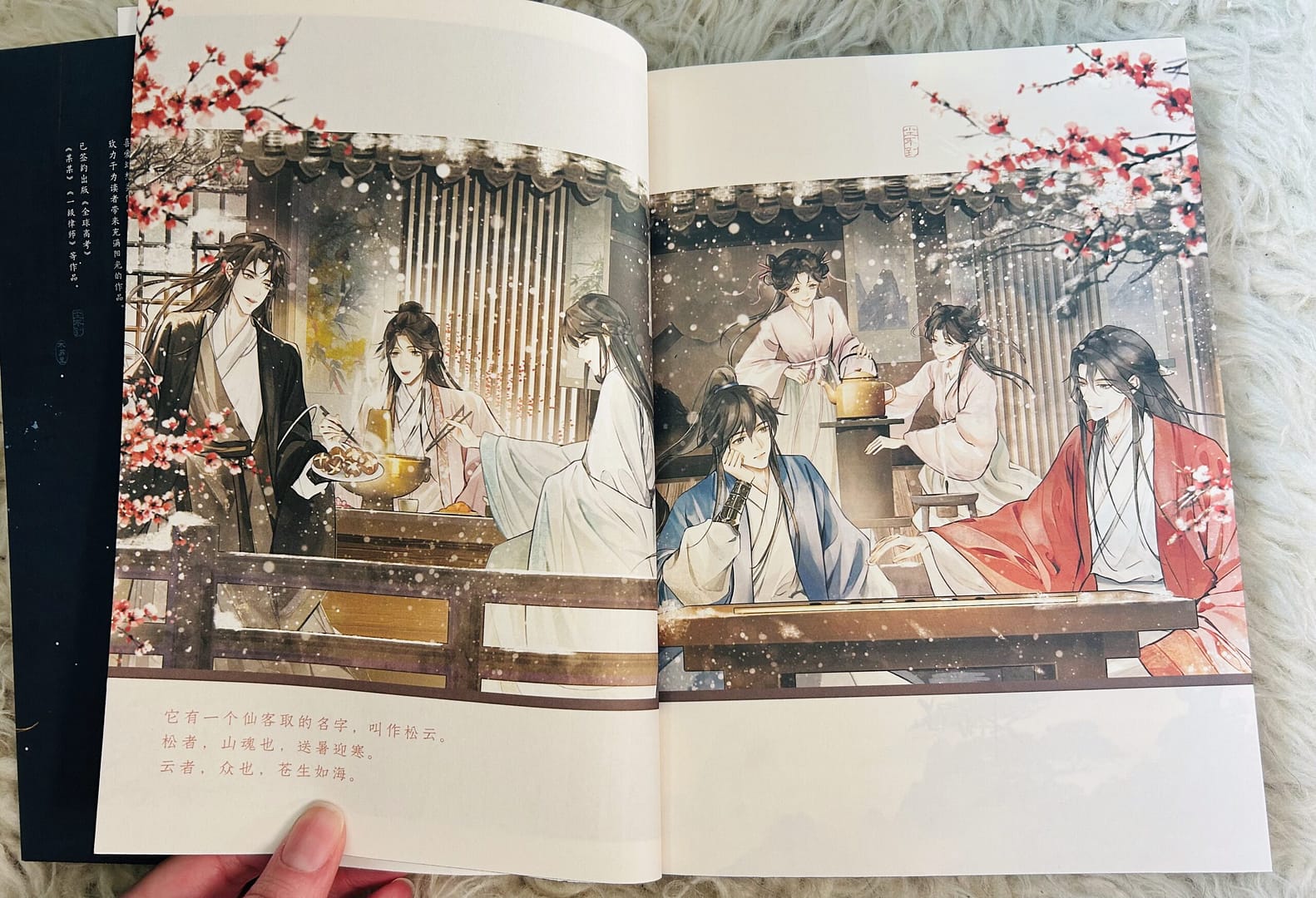 Interior book art of Panguan special edition