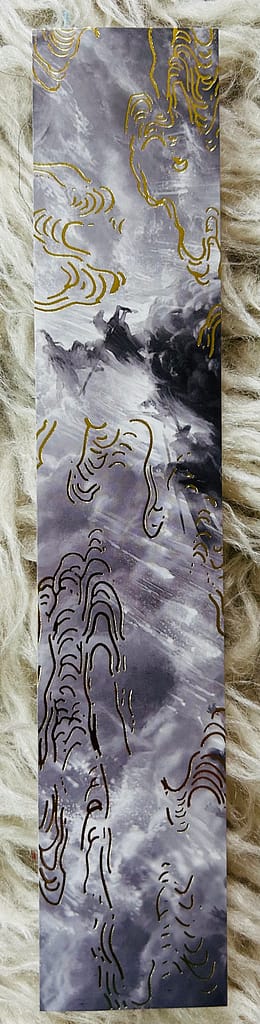 Gold foil bookmark 1