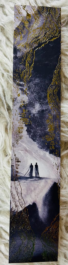 Gold foil bookmark 2