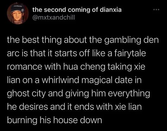 Gambling den is a fairy tale arc