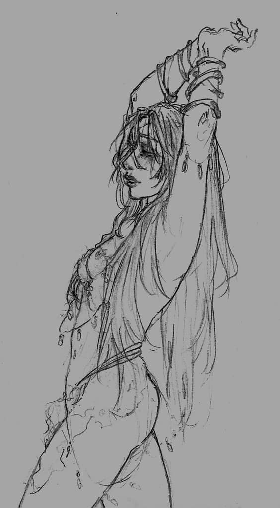Fem Hua Cheng standing up