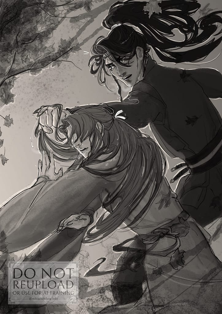 Shen Zechuan and Xiao Chiye sparring