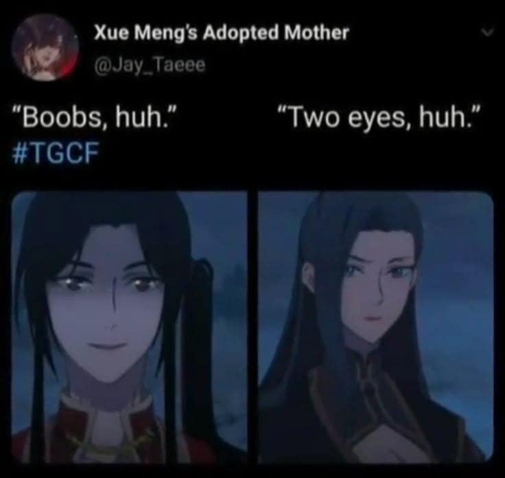 San Lang has eyes and He Xuan has boobs