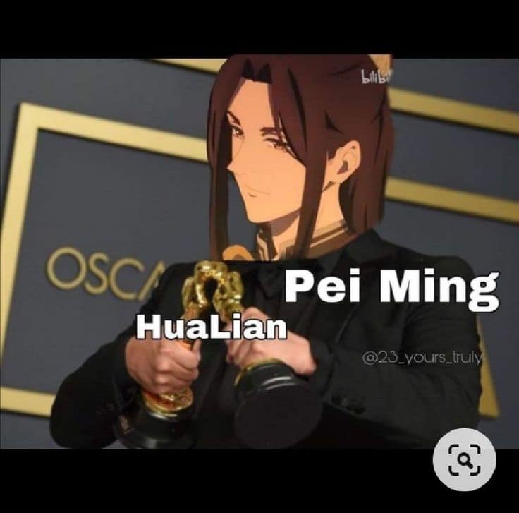 Pei Ming making Hualian statues kiss