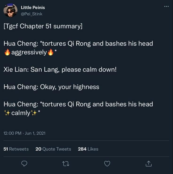 Bashing Qi Rong's head