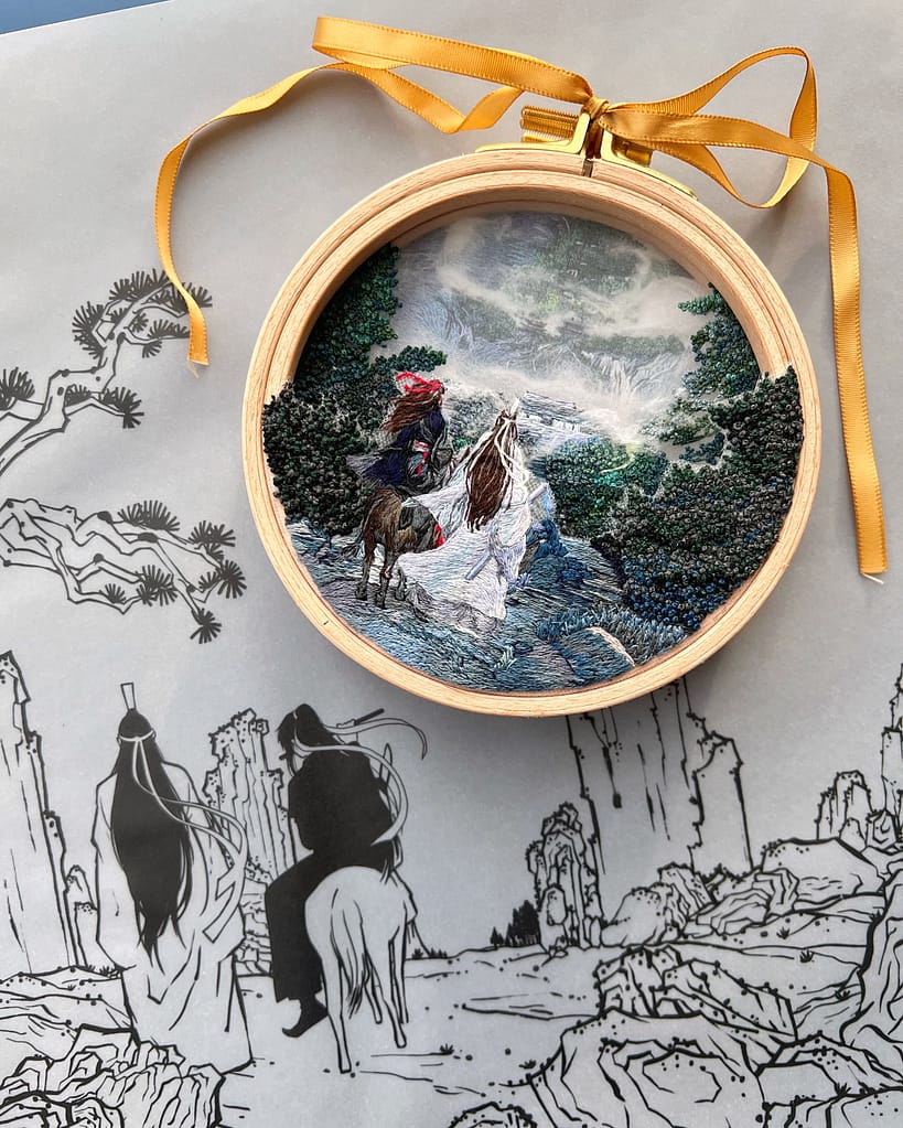 Embroidery of Wangxian by Tien
