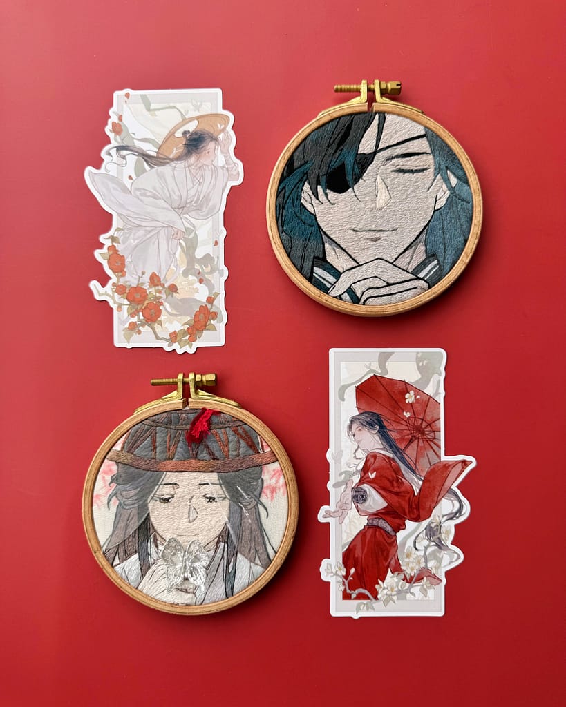 Magnetic butterfly embroidery of Hualian by Tien
