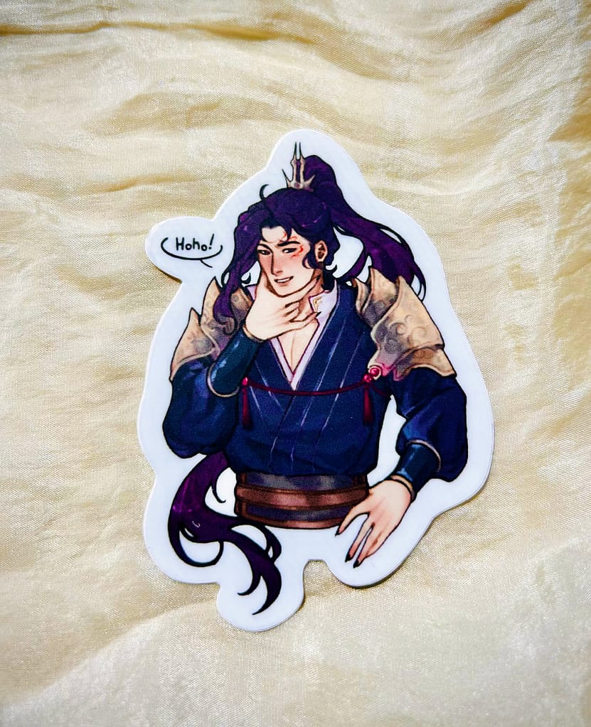 Sticker of Pei Ming, art by viri.diti