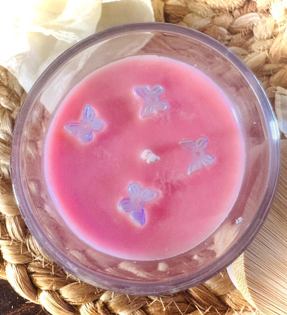 Hua Cheng candle top view